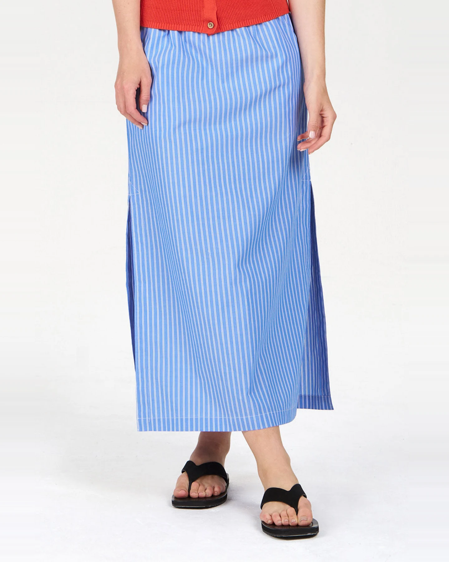 KOMODO Damen vegan Rock Liela Blau Gestreift – Ansicht 2