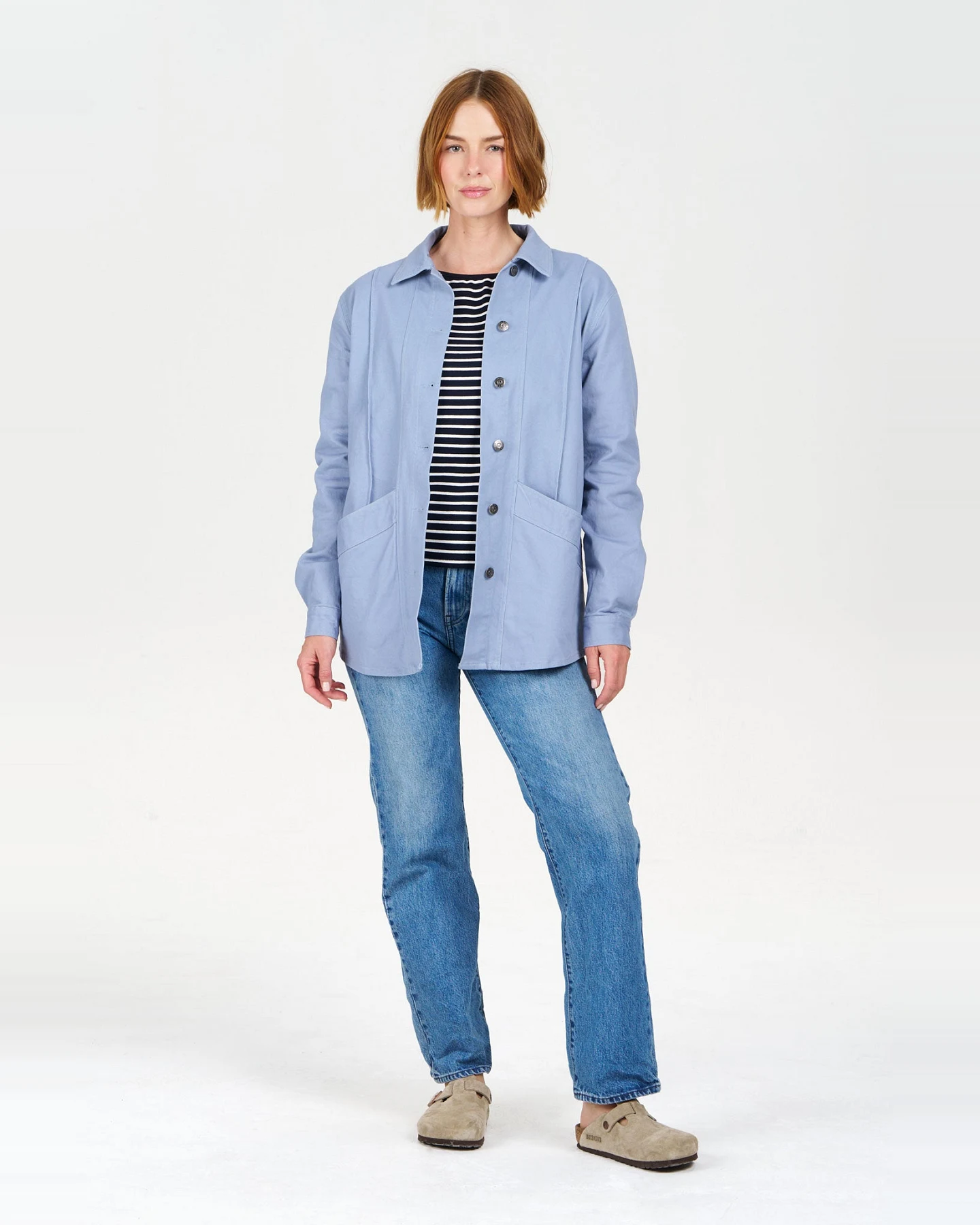 KOMODO Damen vegan Jacke Choreo Blau – Ansicht 2