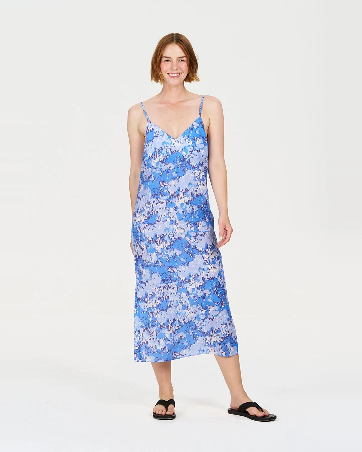 KOMODO Damen vegan Kleid Miller Acid Blue