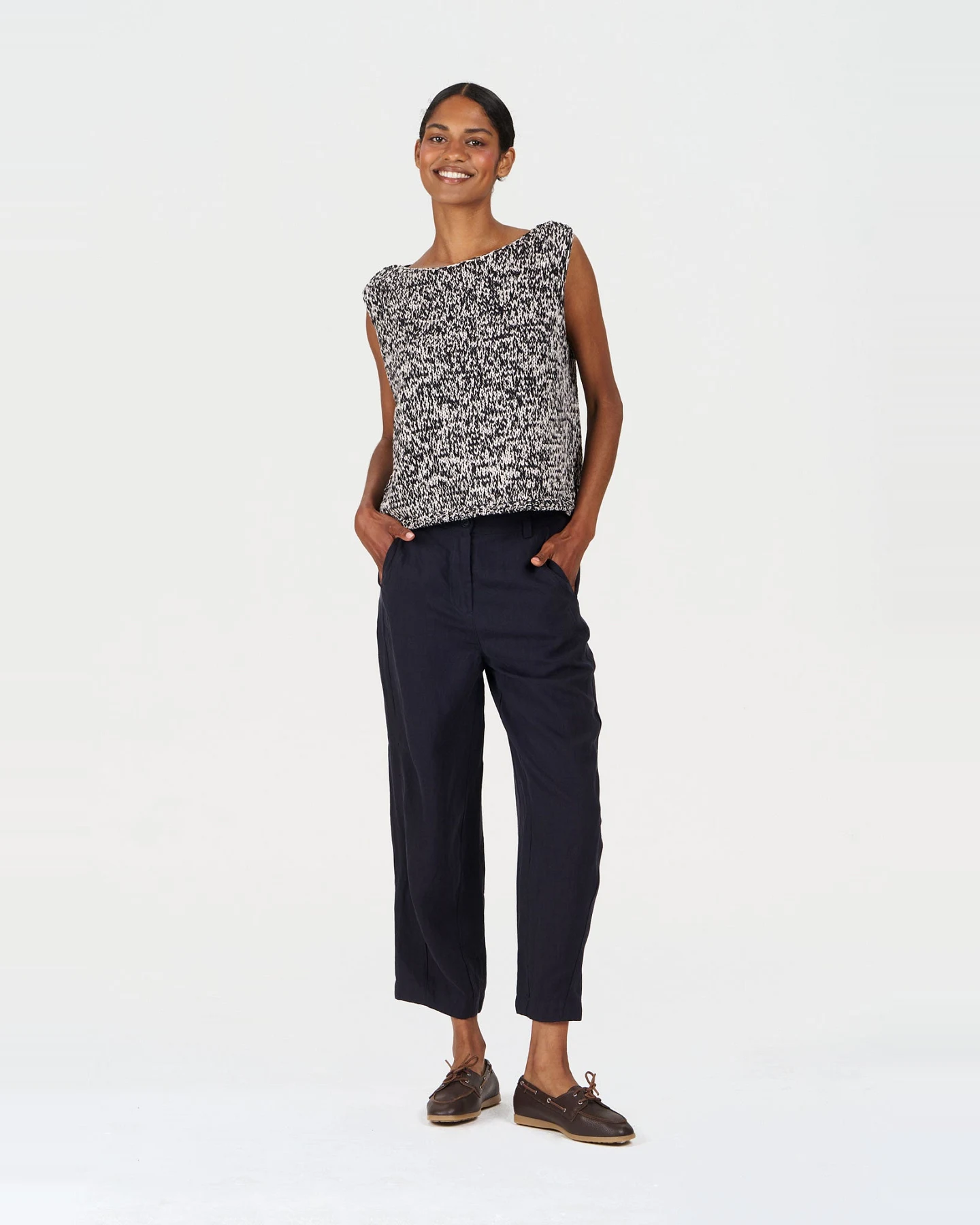 KOMODO Damen vegan Hose Olive Navy – Ansicht 2