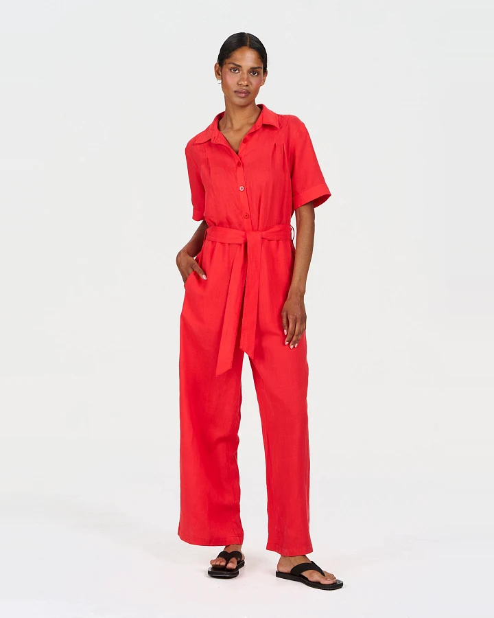 KOMODO Damen vegan Jumpsuit Amarie Koralle