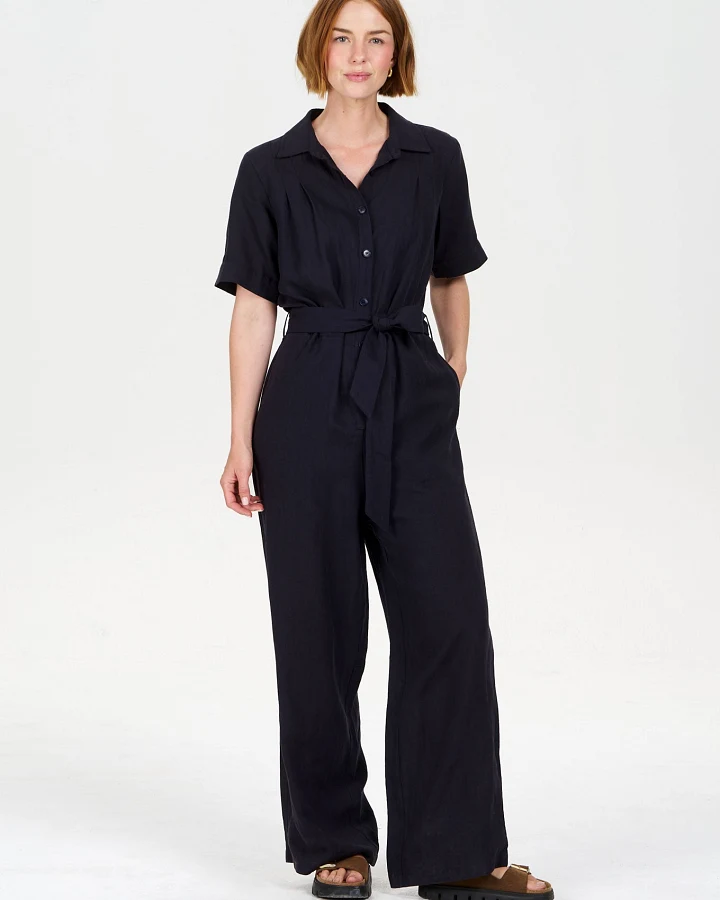 KOMODO Damen vegan Jumpsuit Amarie Navy