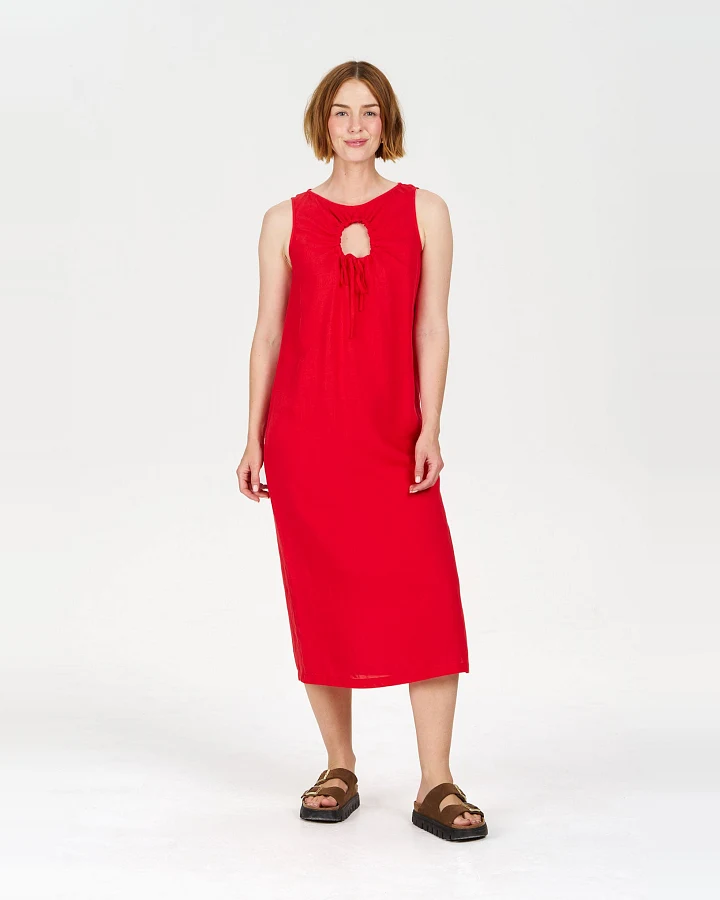 KOMODO Damen vegan Kleid Shanti Koralle