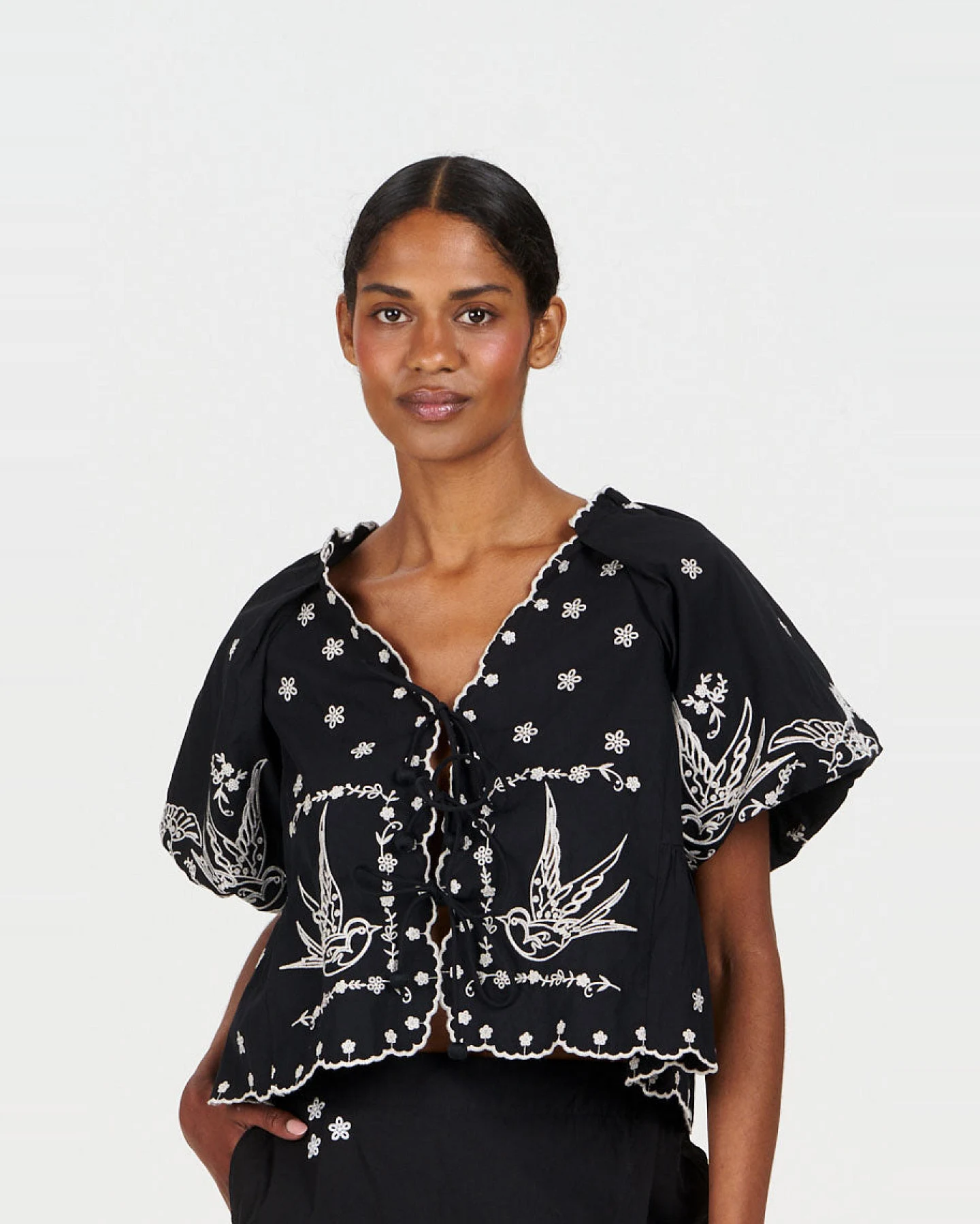 KOMODO Damen vegan Top Beatrix Black – Ansicht 2