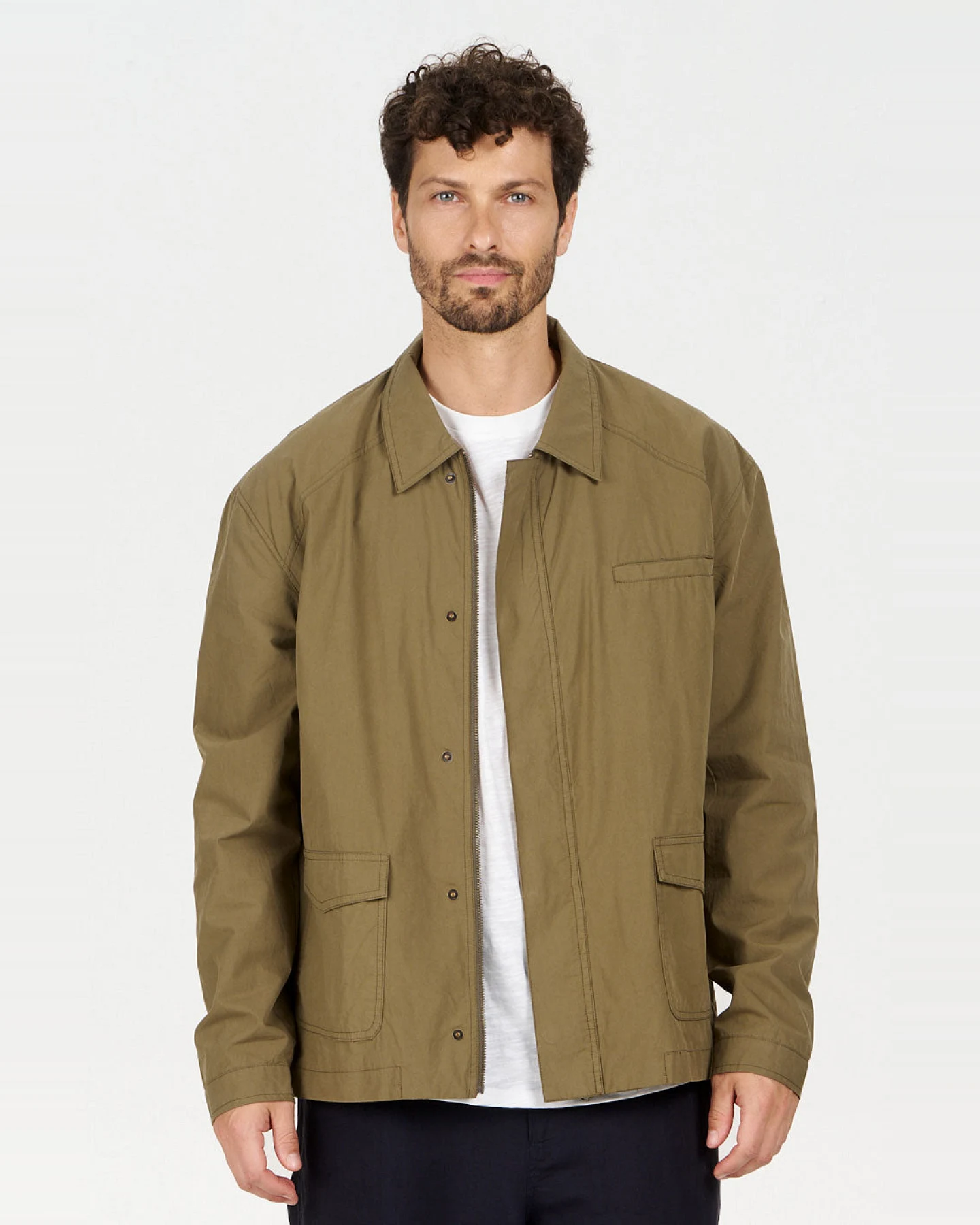 KOMODO Herren vegan Jacke Rudy Olive – Ansicht 2