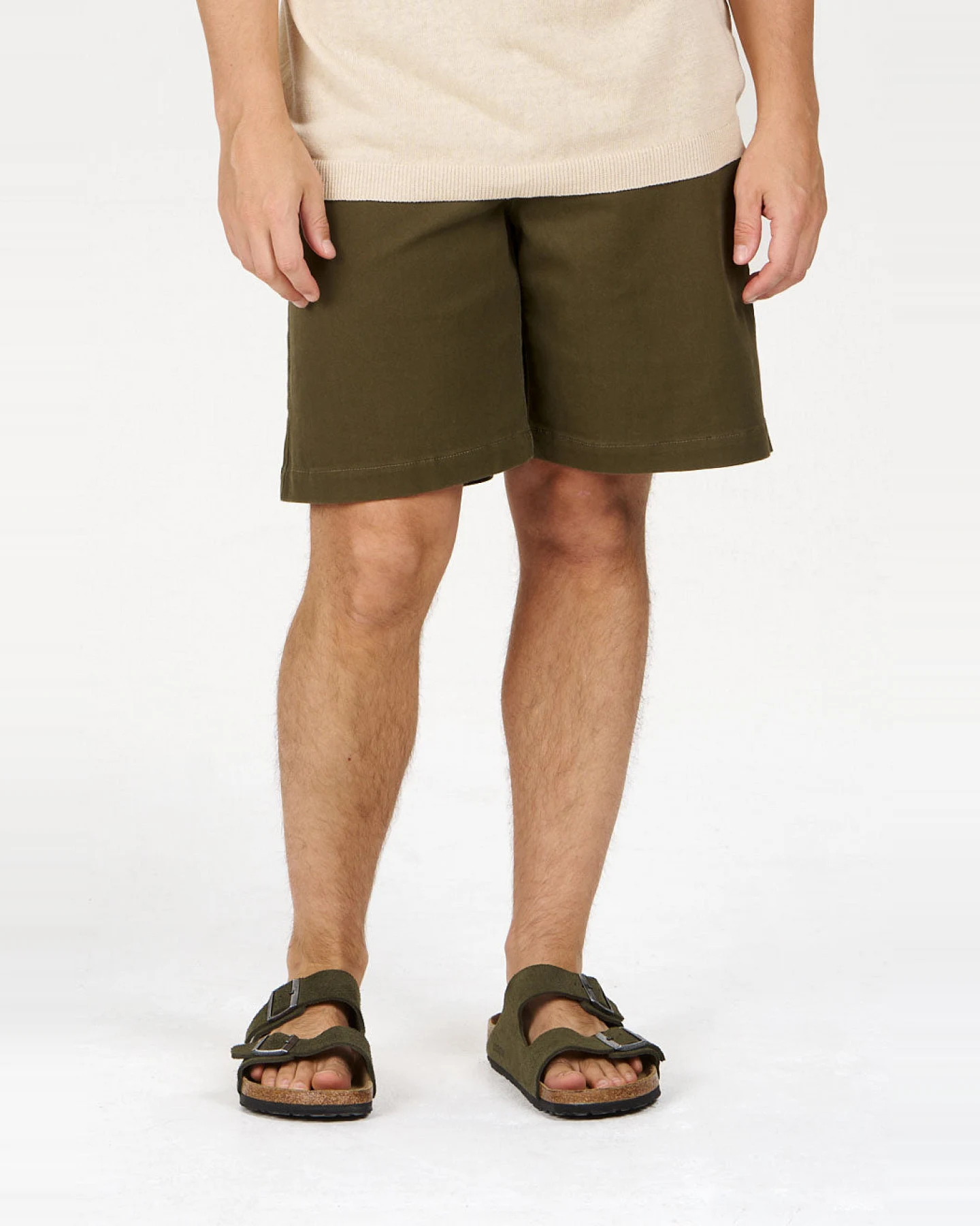 KOMODO Herren vegan Shorts Jambo Twill Grün – Ansicht 2