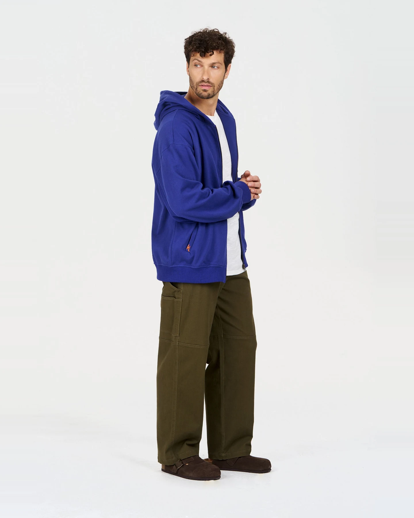 KOMODO Herren vegan Kapuzenpulli Luca Blau – Ansicht 2