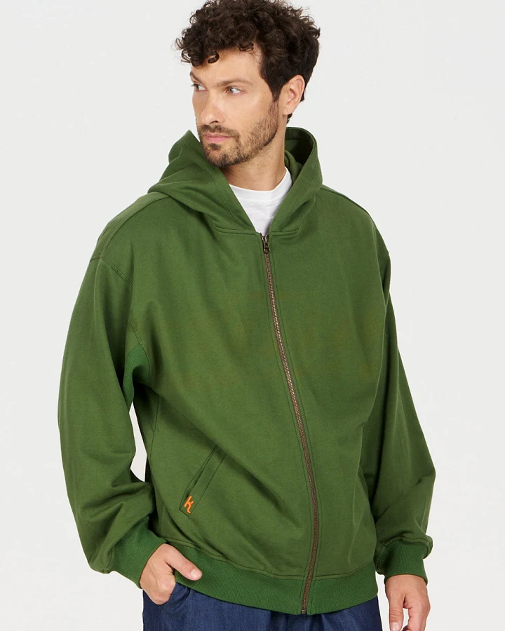 KOMODO Herren vegan Kapuzenpulli Luca Grün