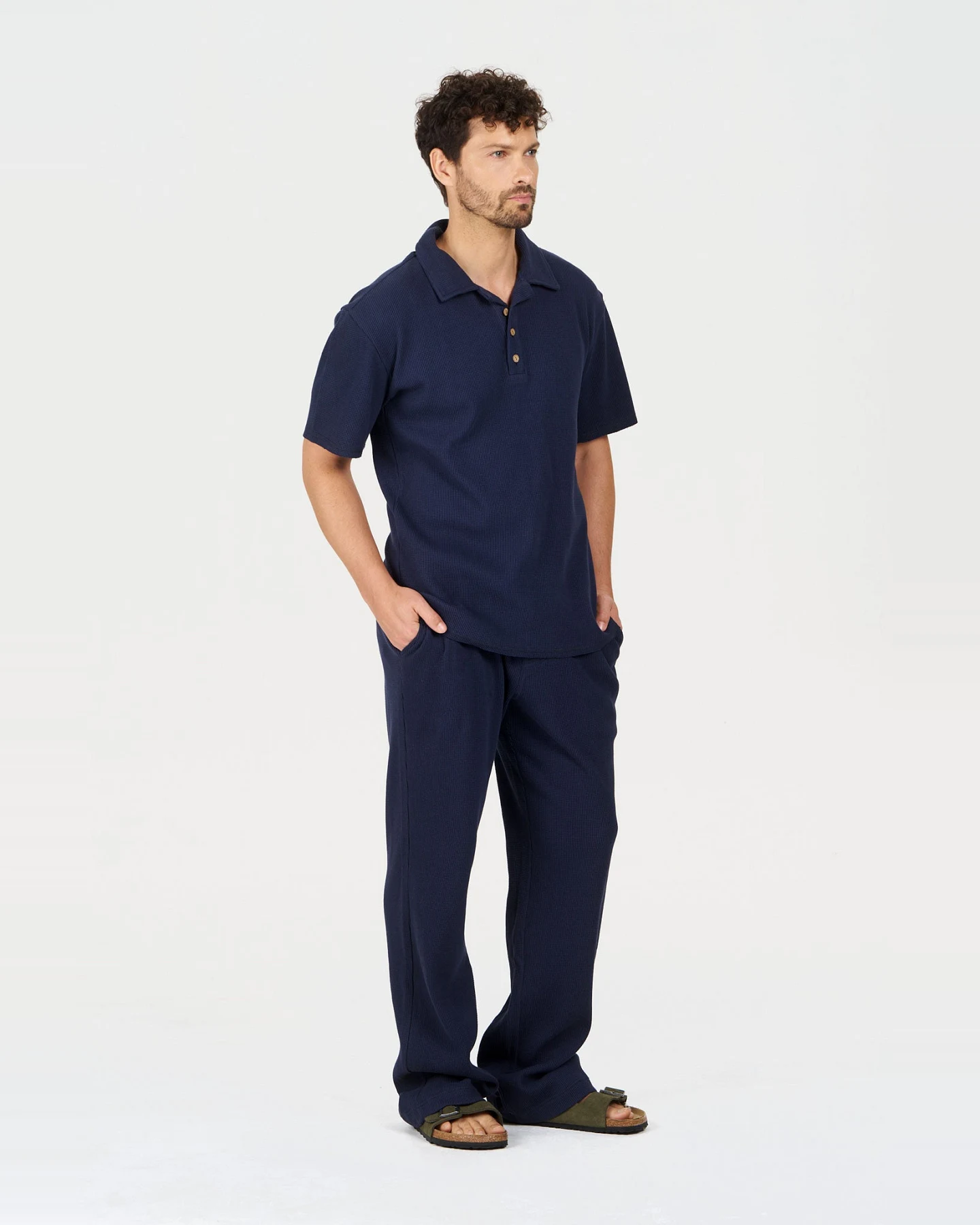 KOMODO Herren vegan Top Iver Navy – Ansicht 2