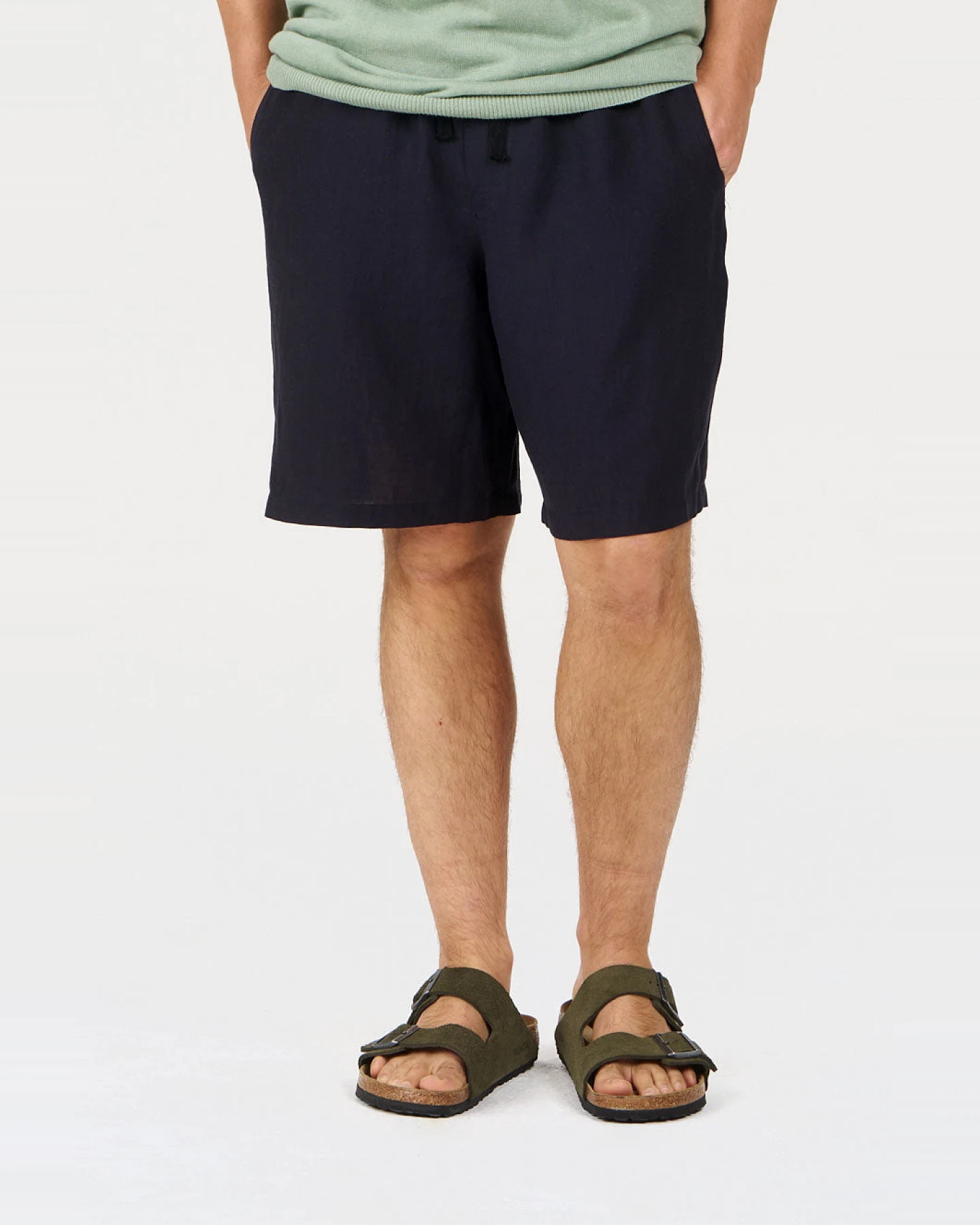 KOMODO Herren vegan Kurze Hosen Jerry Navy – Ansicht 2