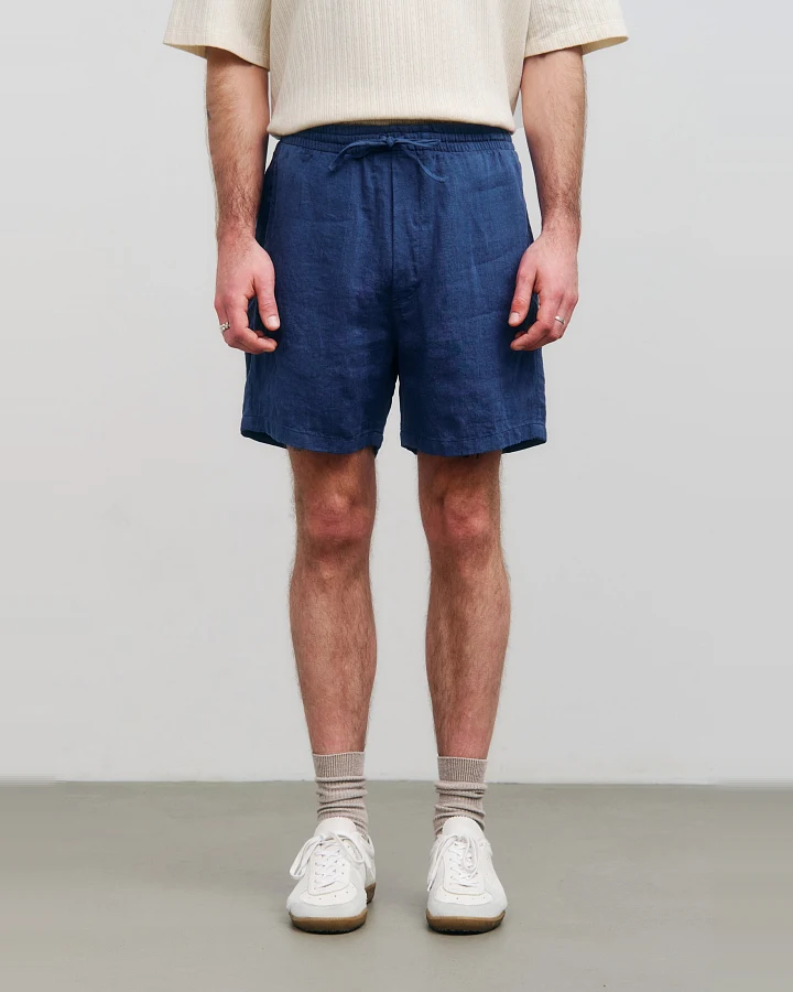 Rotholz Herren vegan Shorts Ozeanblau