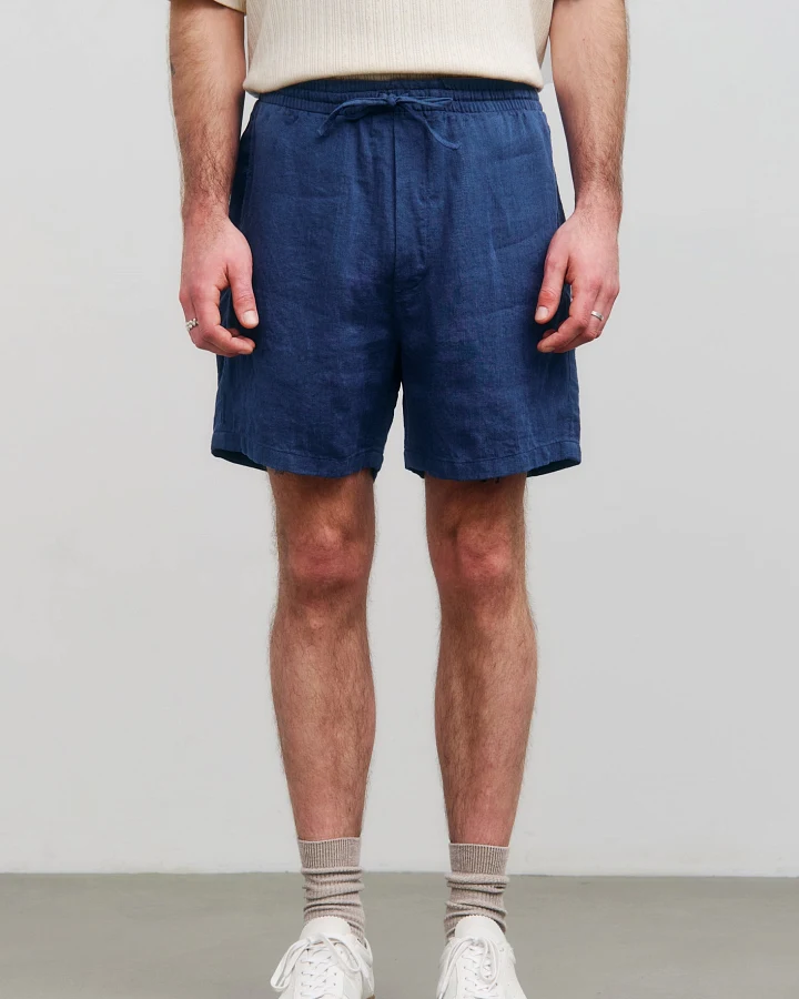 Rotholz Herren vegan Shorts Ozeanblau