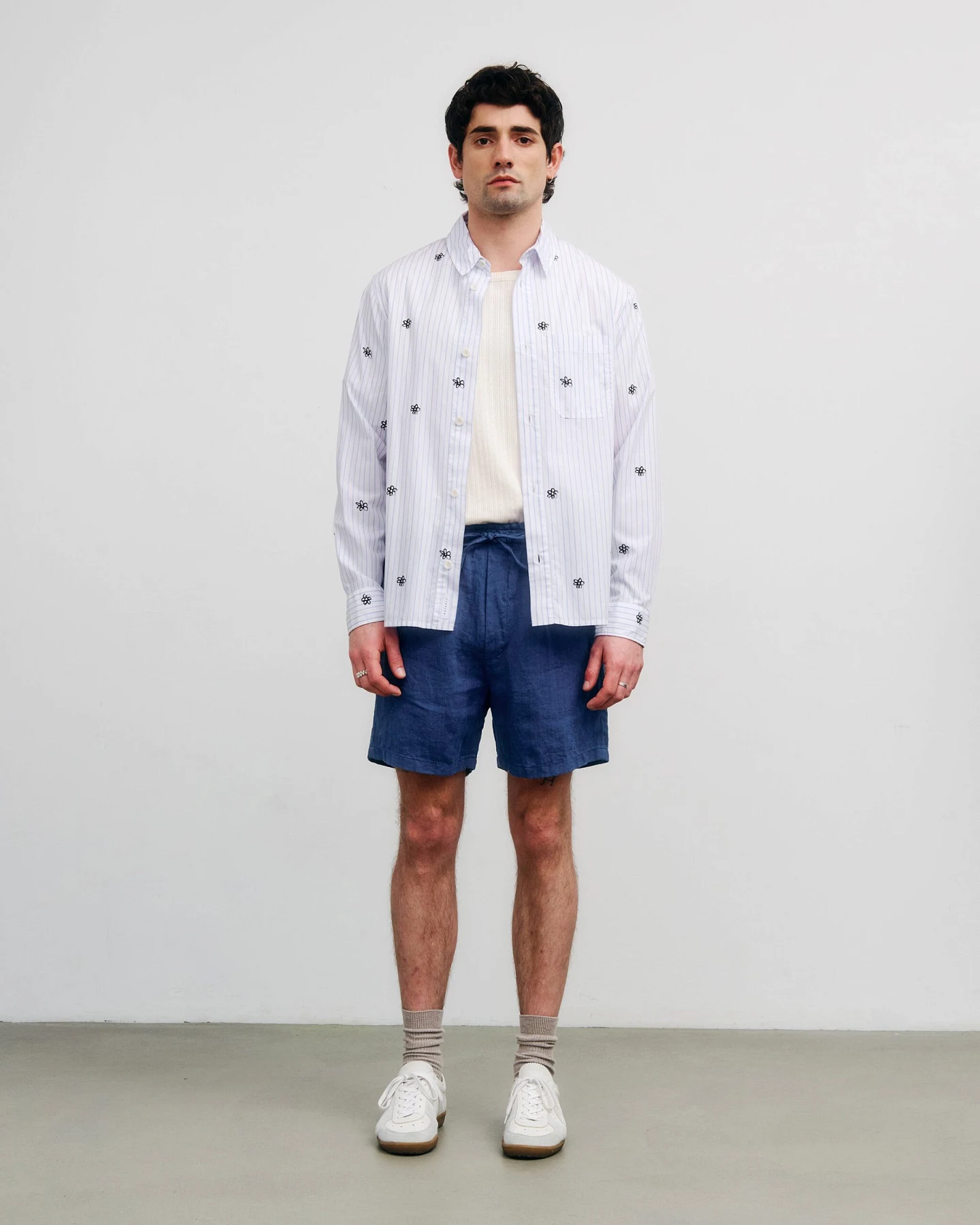 Rotholz Herren vegan Shorts Ozeanblau – Ansicht 2