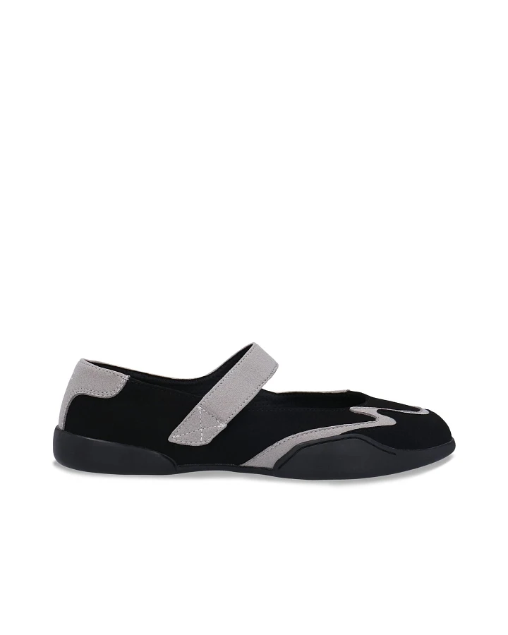 NAE Damen vegan Ballett Sneaker Nadia Grau