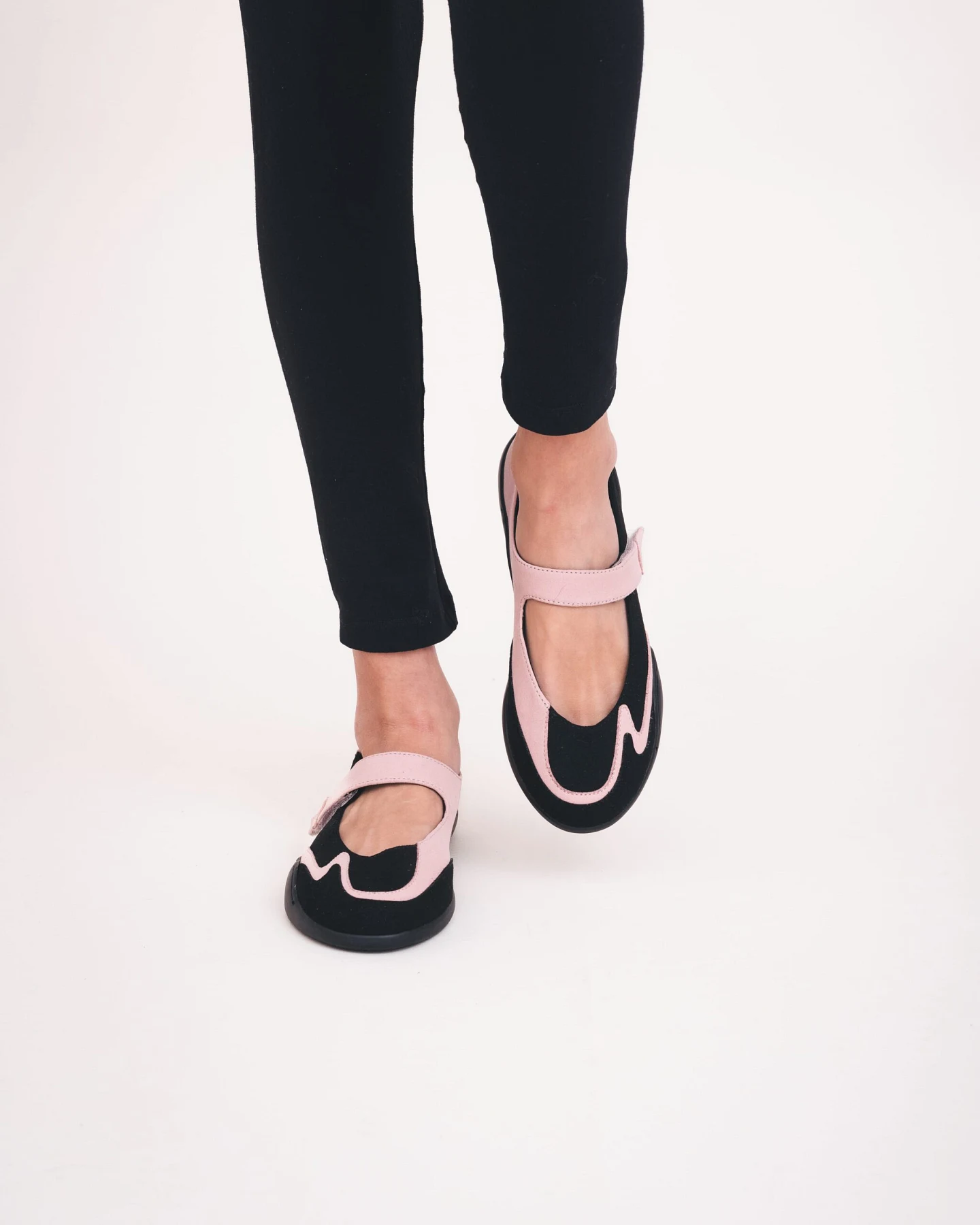 NAE Damen vegan Ballett Sneaker Nadia Rosa – Ansicht 2