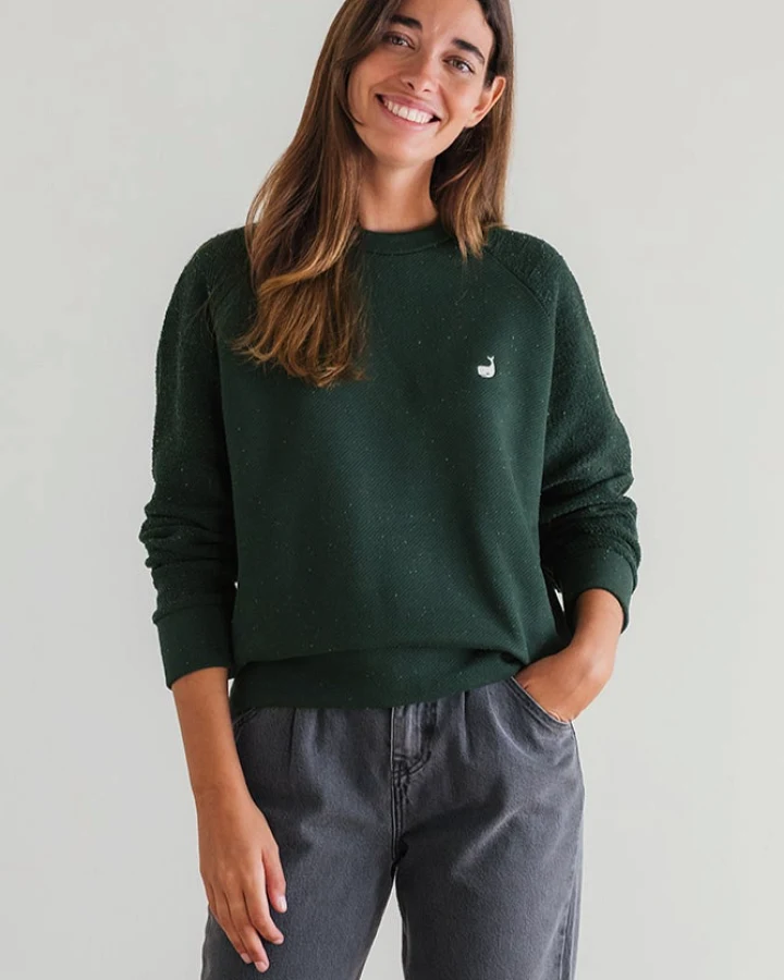TWOTHIRDS Damen vegan Sweatshirt Santa Monica Grün