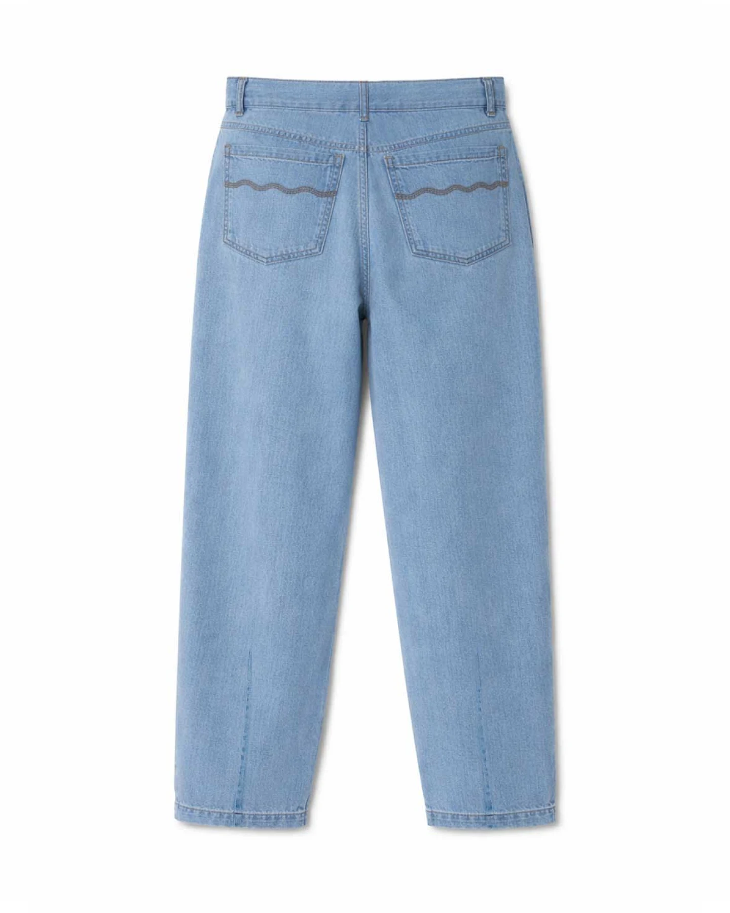TWOTHIRDS Damen vegan Jeans Haruku Denim Hellblau – Ansicht 2