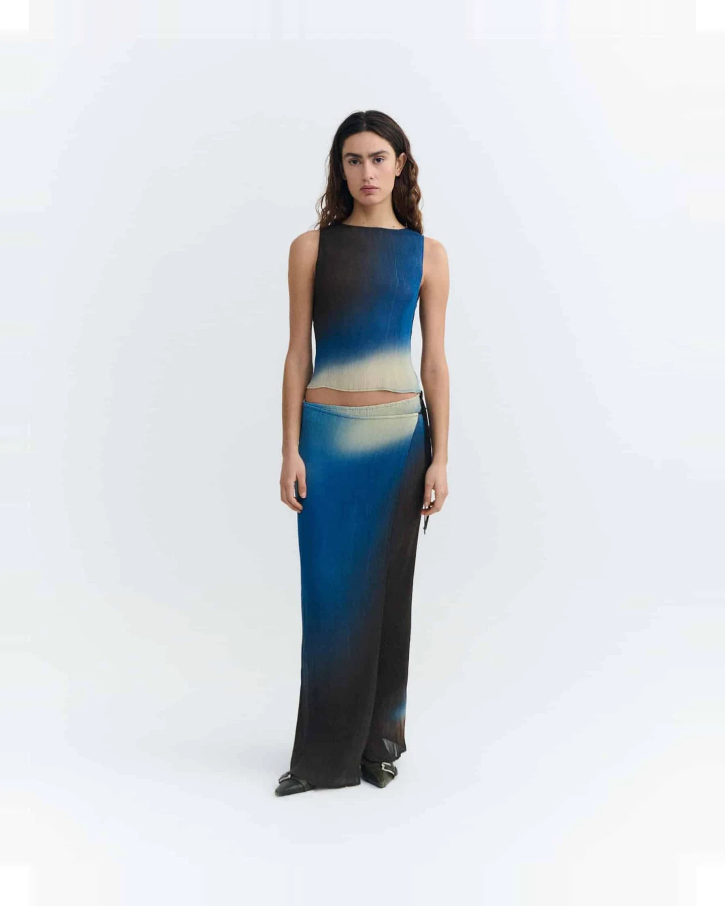 Thinking MU Damen vegan Rock Pauline Blau/ Schwarz/ Creme – Ansicht 2