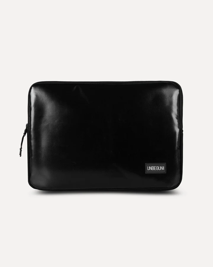 UNBEGUN Herren vegan Laptop-Hülle Schwarz