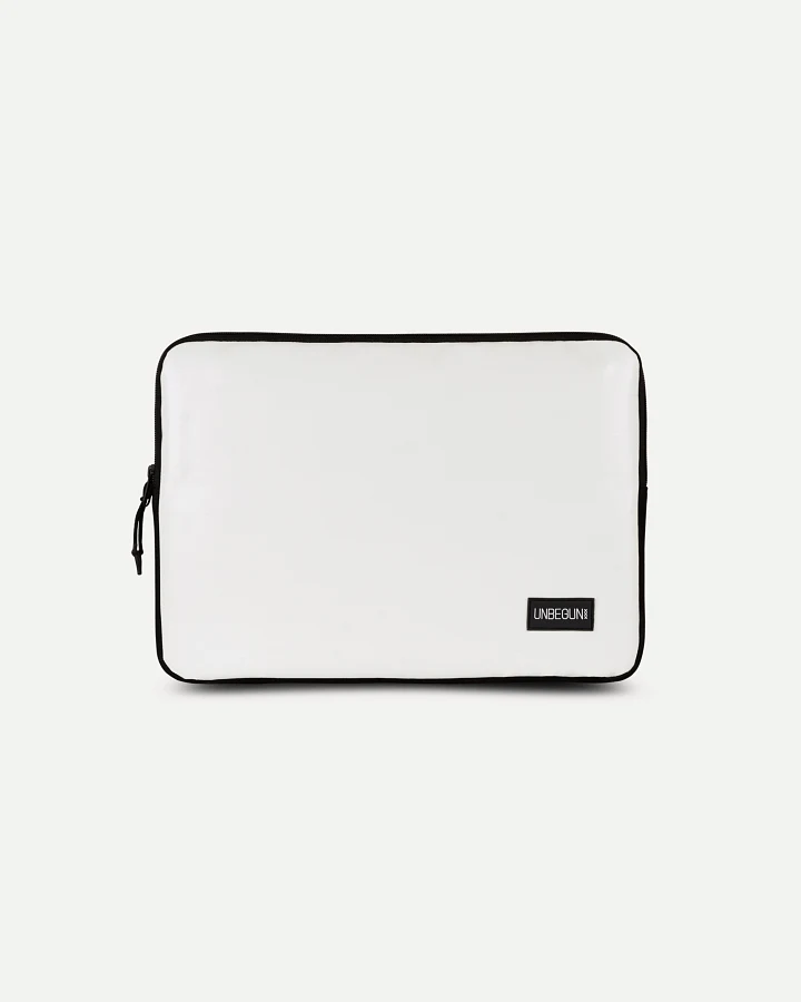 UNBEGUN Herren vegan Laptop-Hülle Weiß