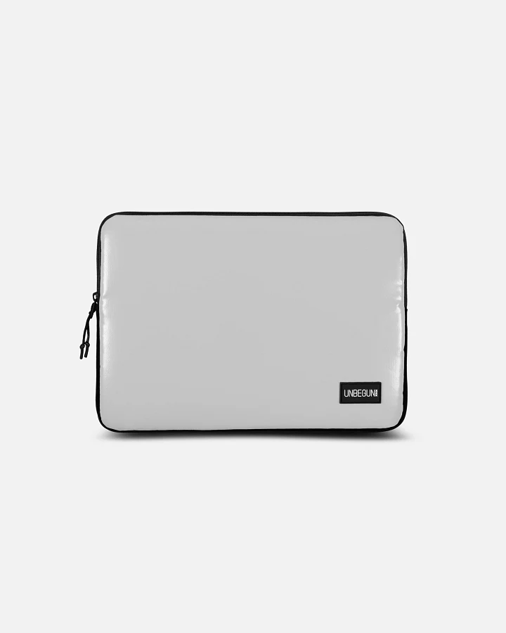 UNBEGUN Herren vegan Laptop-Hülle Hellgrau