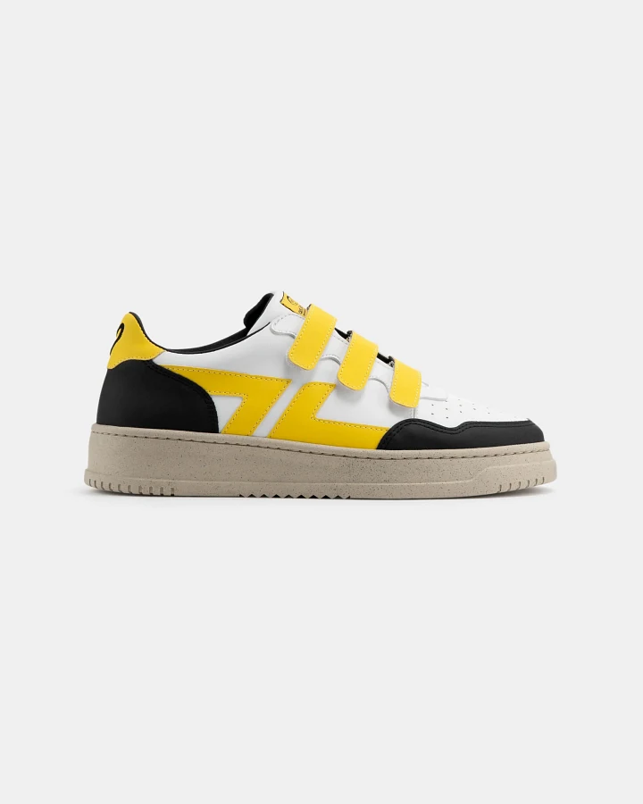 Zèta Herren vegan Sneaker Zeta X Cafe Joyeux Klettverschluss Gelb