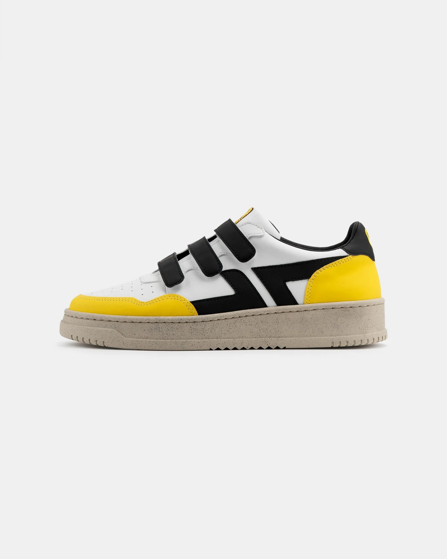 Zèta Herren vegan Sneaker Zeta X Cafe Joyeux Klettverschluss Gelb – Ansicht 2