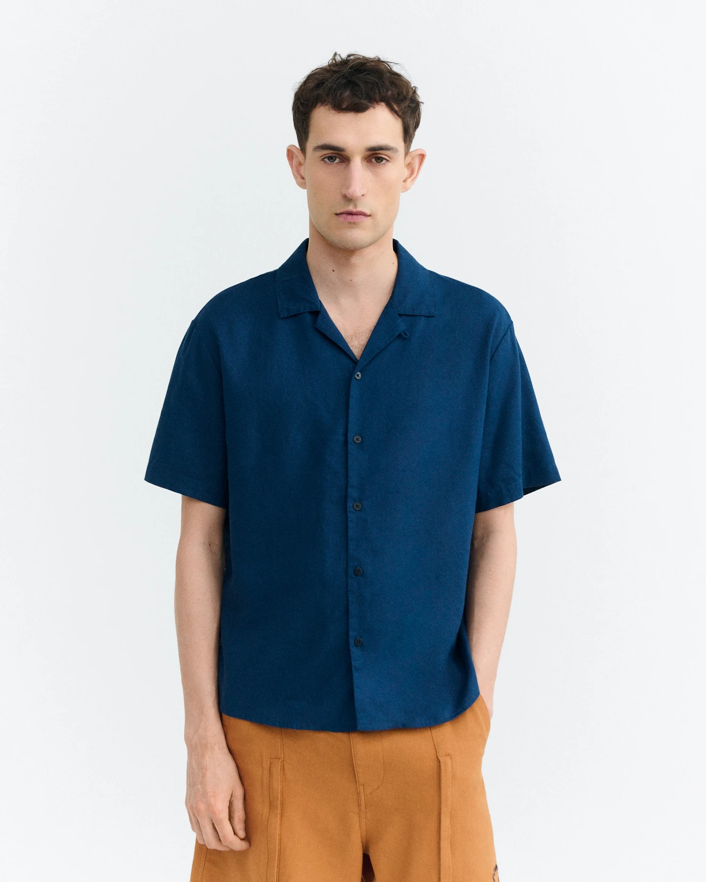 Thinking MU Herren vegan Hemd Junior Navy – Ansicht 2
