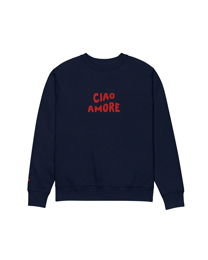The Refined Spirit Damen vegan Sweatshirt Unisex Ciao Amore French Navy