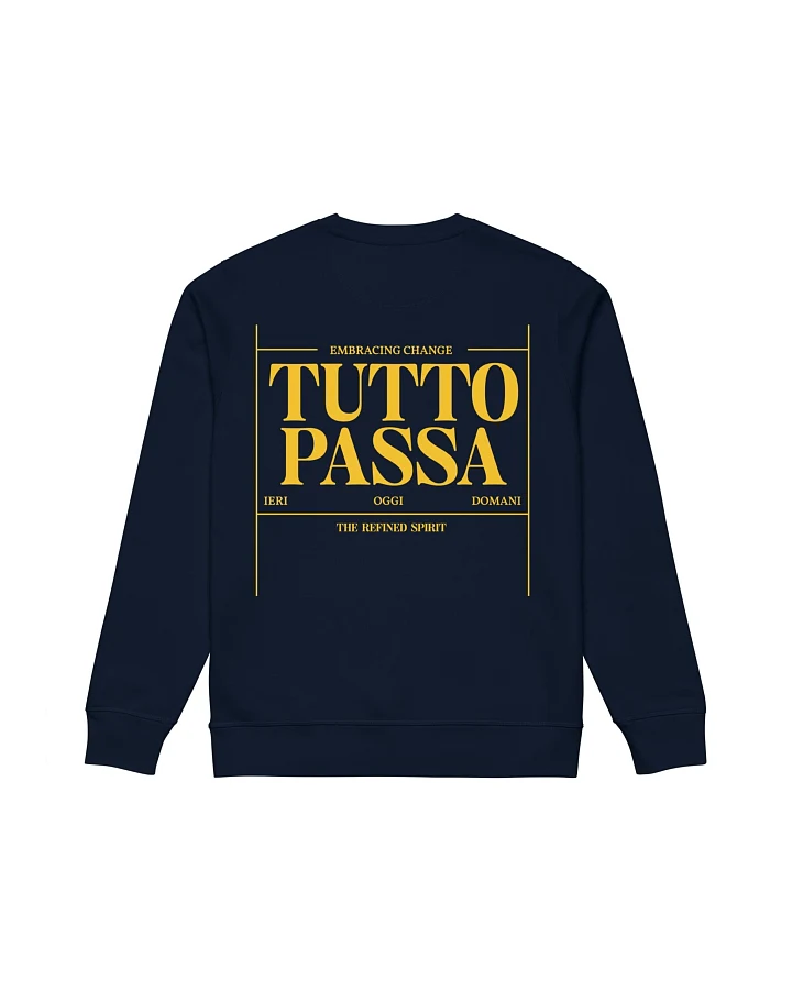 The Refined Spirit Damen vegan Sweatshirt Unisex Tutto Passa French Navy