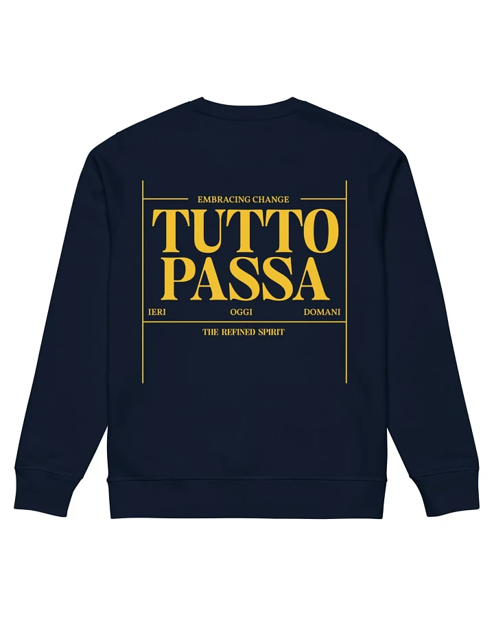 The Refined Spirit Damen vegan Sweatshirt Unisex Tutto Passa French Navy