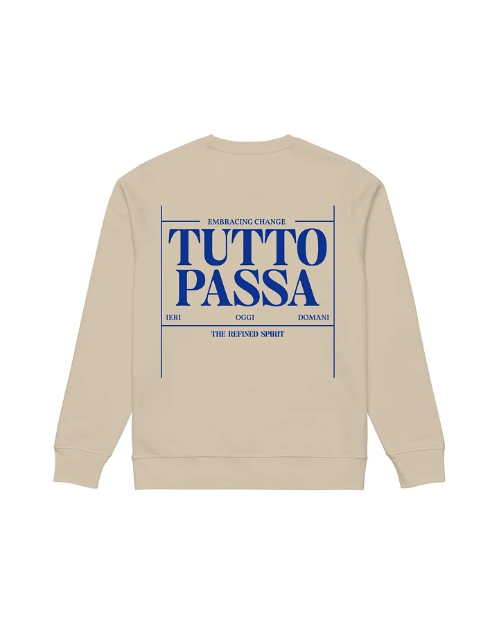 The Refined Spirit Damen vegan Sweatshirt Unisex Tutto Passa Wüstenstaub