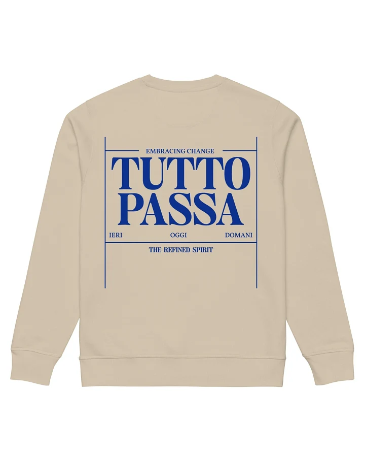The Refined Spirit Damen vegan Sweatshirt Unisex Tutto Passa Wüstenstaub
