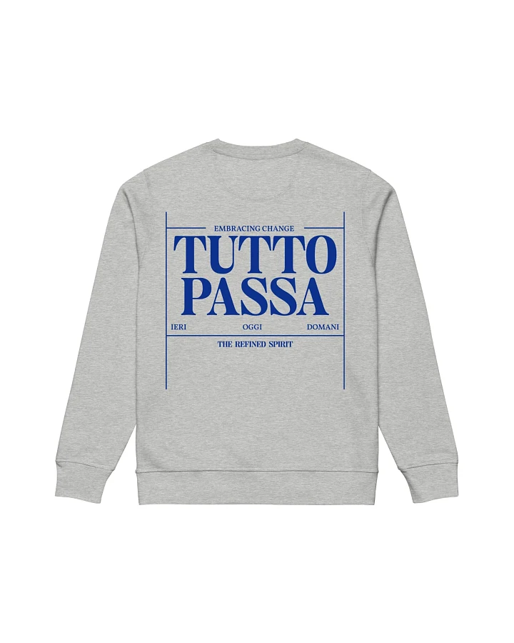 The Refined Spirit Damen vegan Sweatshirt Unisex Tutto Passa Heather Grey