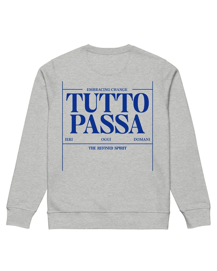 The Refined Spirit Damen vegan Sweatshirt Unisex Tutto Passa Heather Grey