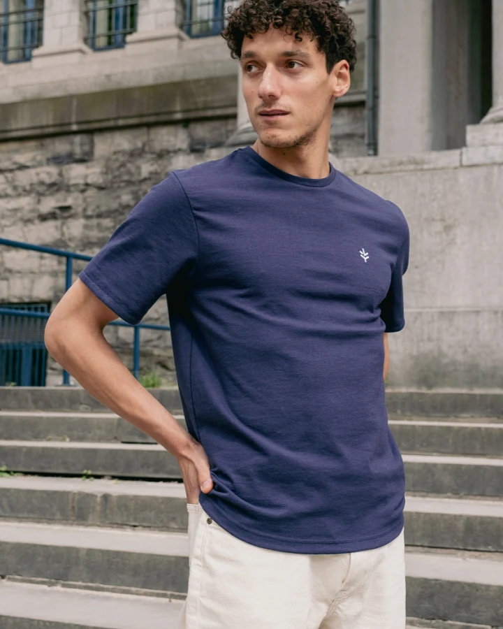 Lucid Collective Herren vegan T-Shirt Honet Blau