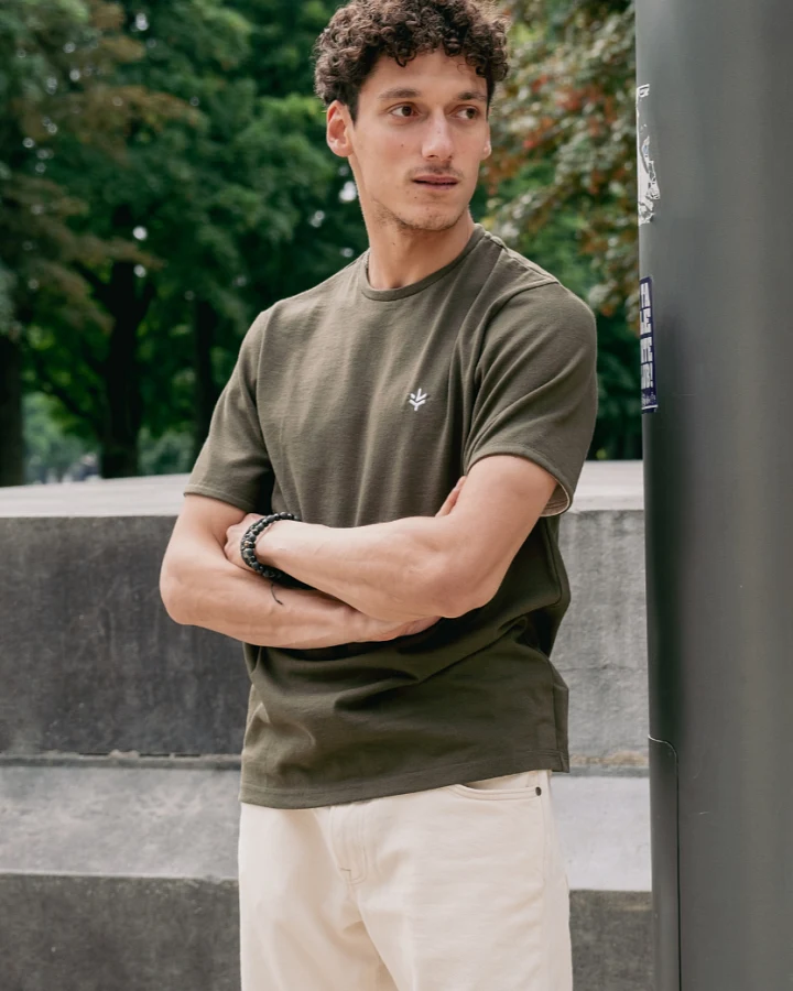 Lucid Collective Herren vegan T-Shirt Honet Dschungel Grün