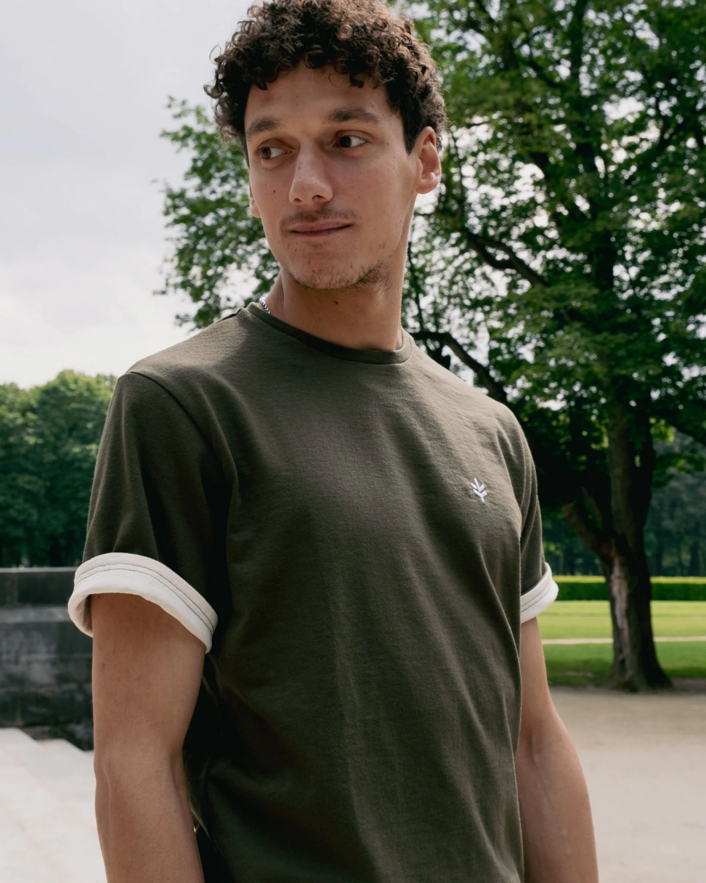 Lucid Collective Herren vegan T-Shirt Honet Dschungel Grün – Ansicht 2