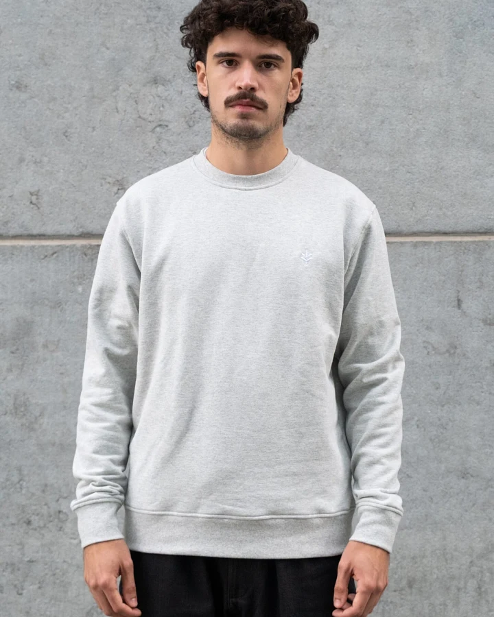 Lucid Collective Herren vegan Sweatshirt Just Heather Grey