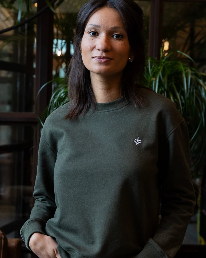 Lucid Collective Damen vegan Sweatshirt Just Jungle Grün