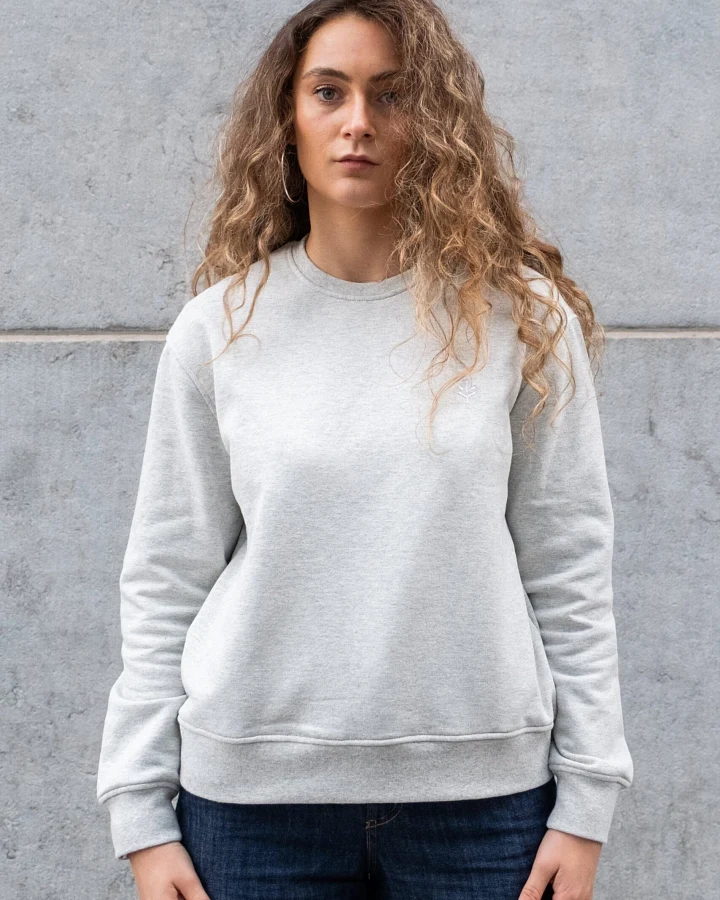 Lucid Collective Damen vegan Sweatshirt Just Heather Grey