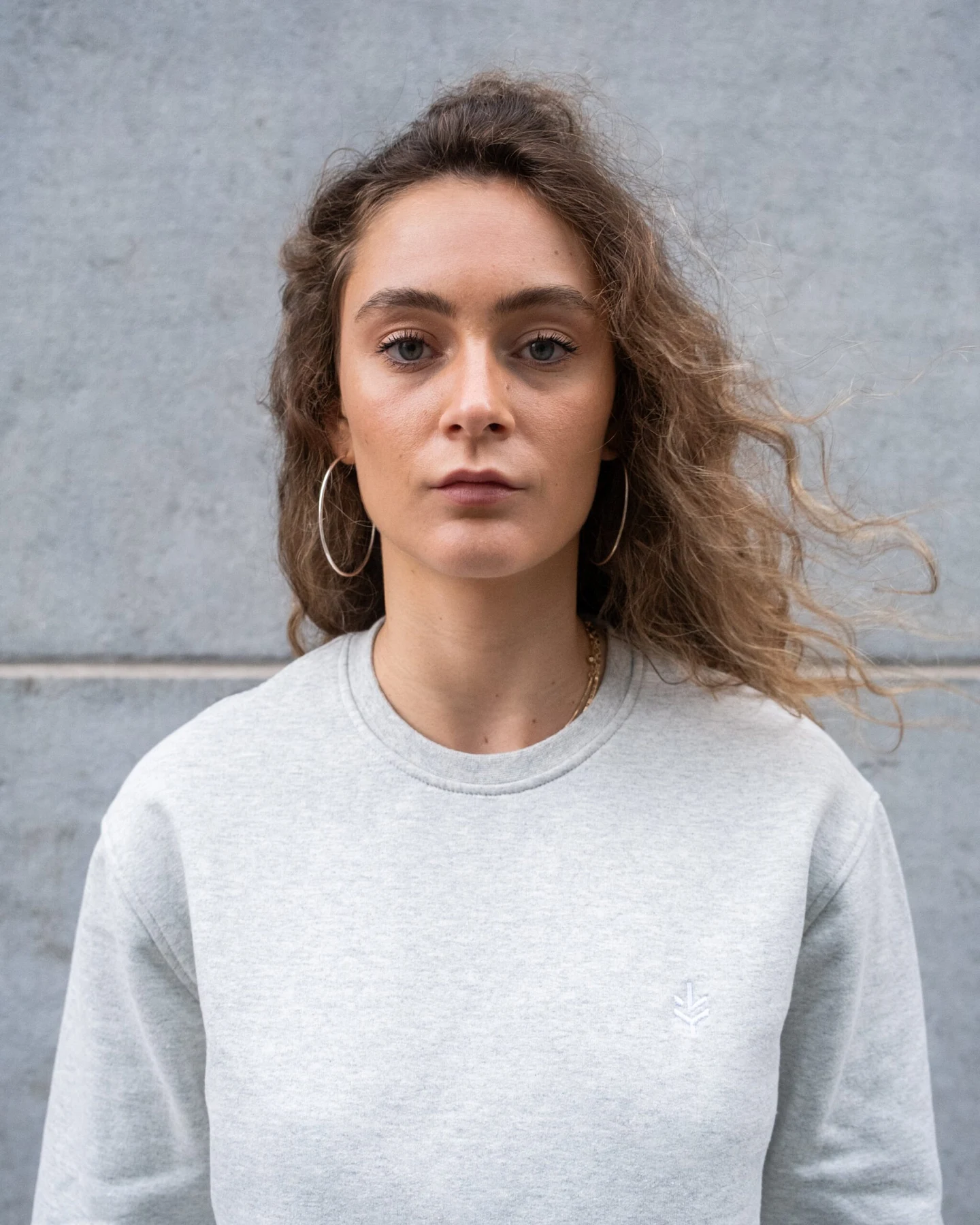 Lucid Collective Damen vegan Sweatshirt Just Heather Grey – Ansicht 2