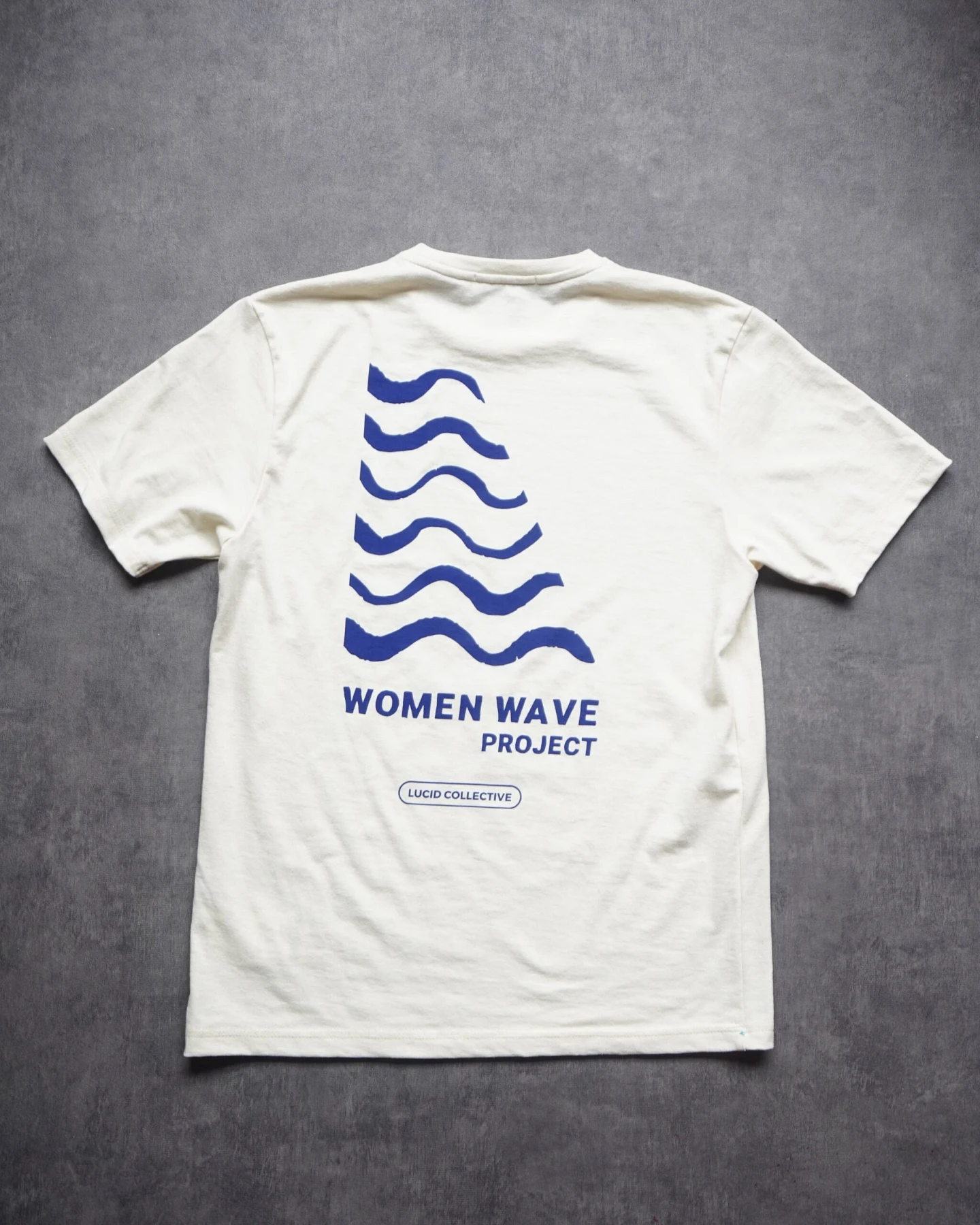 Lucid Collective Damen vegan T-Shirt Lucid X Damen Wave Project Weiß – Ansicht 2