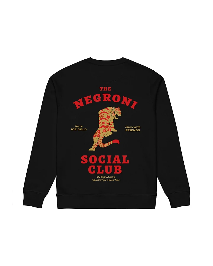 The Refined Spirit Damen vegan Sweatshirt Unisex The Negroni Social Club Schwarz