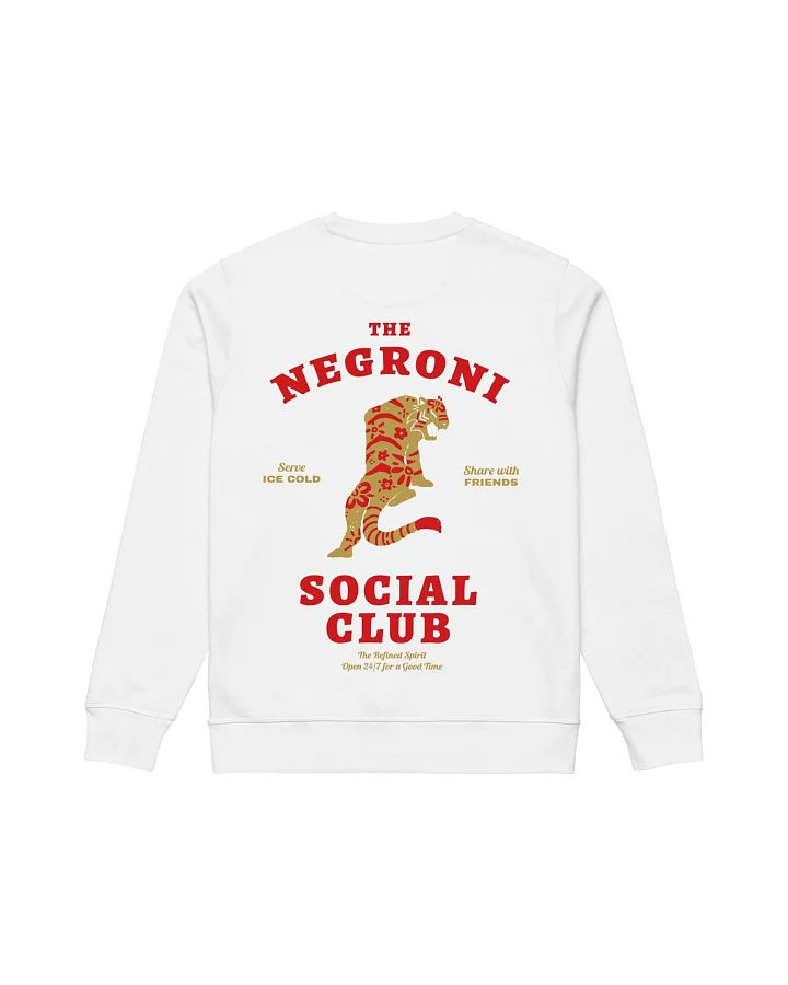 The Refined Spirit Damen vegan Sweatshirt Unisex The Negroni Social Club Weiß