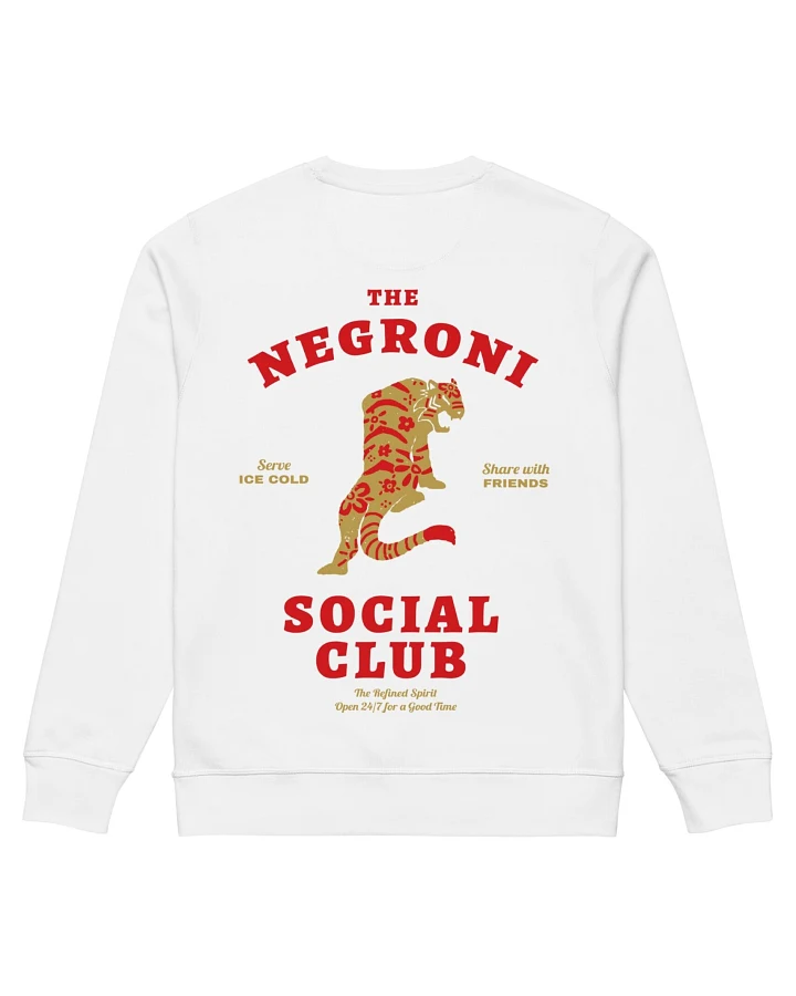 The Refined Spirit Damen vegan Sweatshirt Unisex The Negroni Social Club Weiß