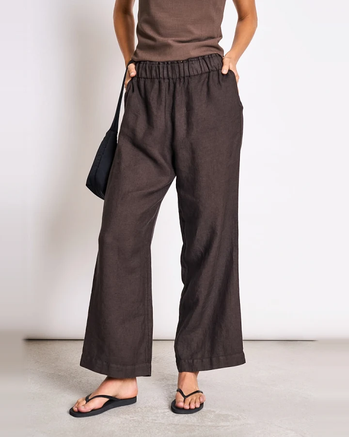 JAN 'N JUNE Damen vegan Hose Beveren Schlammbraun
