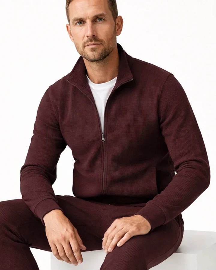 ORGANICATION Herren vegan Jacke Jorrin Bordeaux