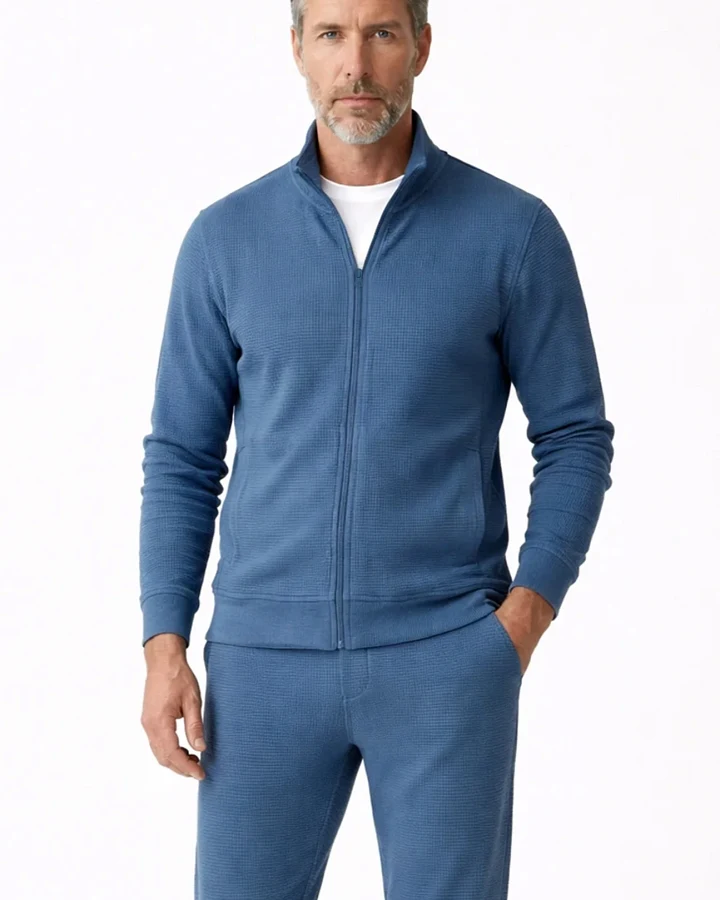 ORGANICATION Herren vegan Jacke Jorrin Light Navy