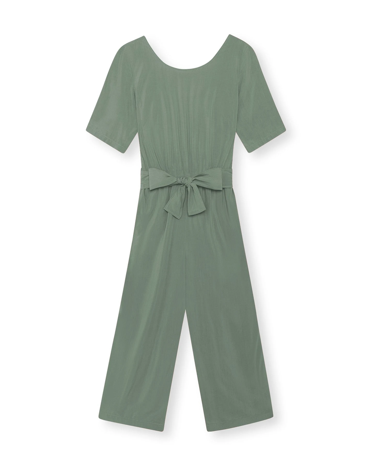LOVJOI Damen vegan Jumpsuit Staine Halbarm Farn – Ansicht 2